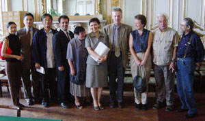 In the reading room of the Institute of Oriental Studies, St.Petersburg Branch of the Russian Academy of Sciences.