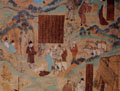 Bandits attack travellers. Dunhuang, Cave 45, Dunhuang, 650-750.