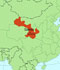 Map of Gansu Province, China.