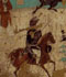 A mural commemorating the victory of general Zhang Yichao